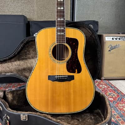 *Video* Canyon W-60 Lawsuit Era Guild Style Dreadnought Made in Japan by Yamaki - 1970's image 1