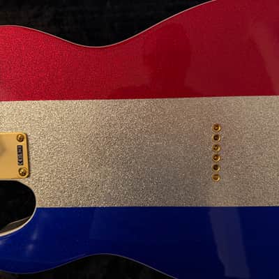 Fender Buck Owens Signature Telecaster 2024 - Present - Red, Silver, and Blue Sparkle image 5