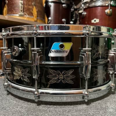 Ludwig Engraved Black Beauty Snare Drum 1976-1983 image 1