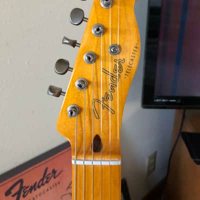 MJT/Fender Telecaster Esquire Aged Surf Green Nitro over 3-tone Sunburst image 4