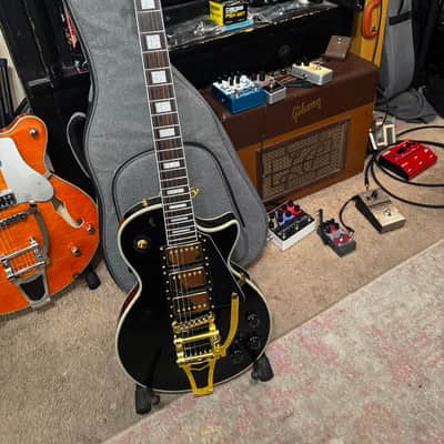 2024 Firefly FFSP pro locking tuners roller bridge Reverend Soft Touch trem spring upgrade Triple Pickup Les Paul Style Black Beauty image 4