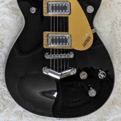 Gretsch G5222 Electromatic Double Jet BT with V-Stoptail, Gloss Black Finish image 1