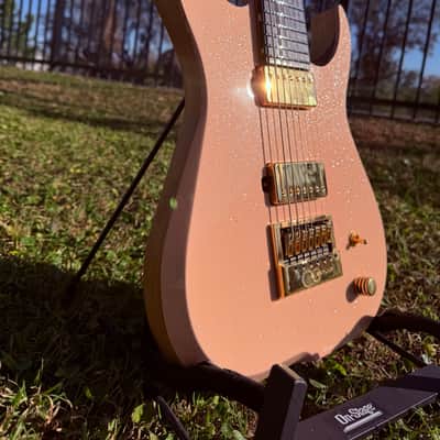 Skervesen Raptor 7 Evertune 2024 - Gloss Sparkle Shell Pink Top, Natural Back image 18