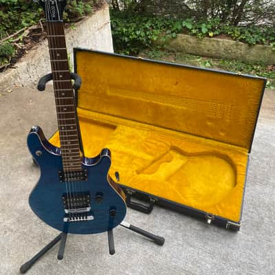 Washburn Quilted Maple WM100 USA Chicago Custom Shop 1998 - Cobalt Blue image 24