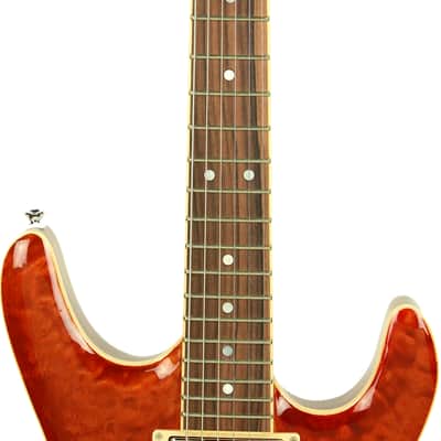 Kurt Wilson Semi-Hollow KW-S7DXL in Trans Amber 13116 image 11