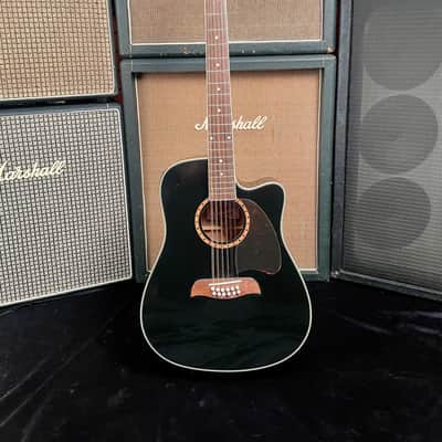 Washburn Oscar Schmidt Model OG312CEB 12-String Black image 1