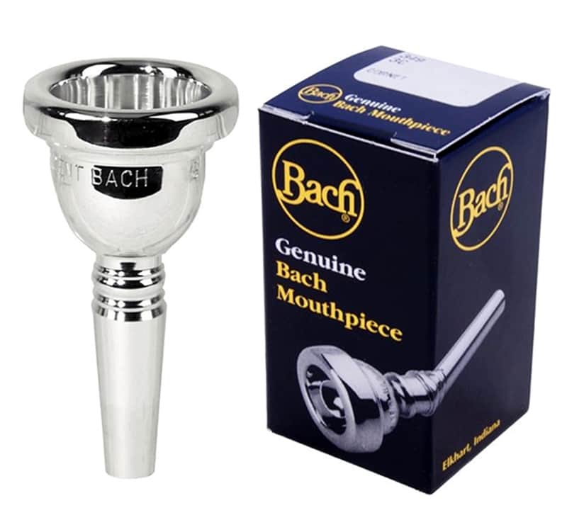 Bach 5GS Silver Plated Large Shank Trombone Mouthpiece 3415GS image 1
