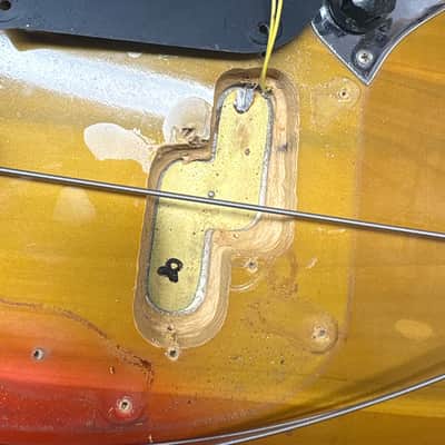 1974 Fender Mustang Bass Sunburst image 12