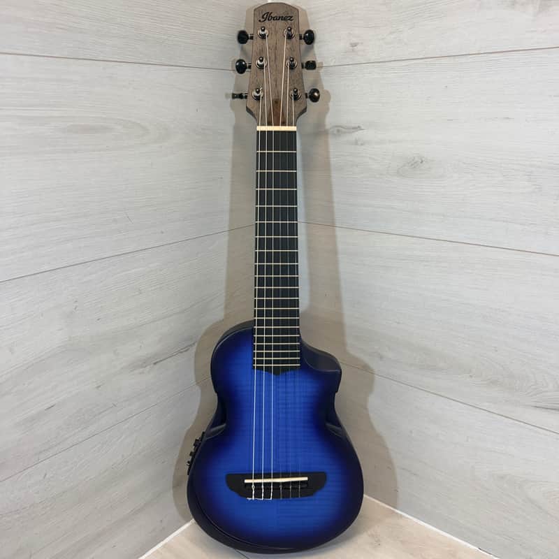 Ibanez AUP10FMNE-TBO 6-String Tenor Acoustic Electric Ukulele Blue w/ Bag 2024 image 1