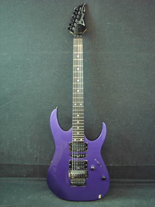 1996 Ibanez RG Series HSH Electric Guitar Purple Finish Japan | Reverb