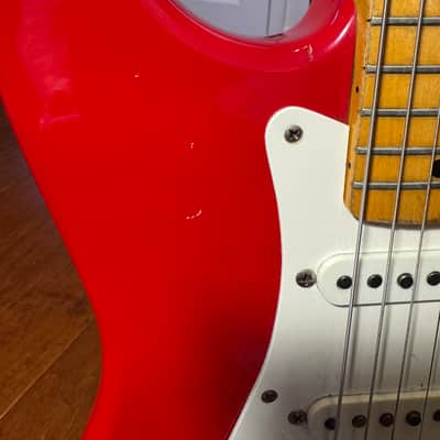 Tokai TST-56 Vintage Series MIJ S-Style – Early 1980s – Candy Apple Red – Made in Japan + Extras image 8