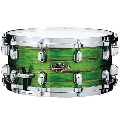 Tama Starclassic Walnut/Birch 6.5x14" Snare Drum (Lacquer Shamrock Oyster) WBSS65-LSO image 1
