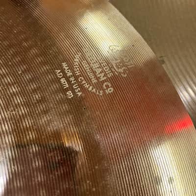 Zildjian 20" A Custom Medium Ride Cymbal 2002 - Present - Brilliant image 4