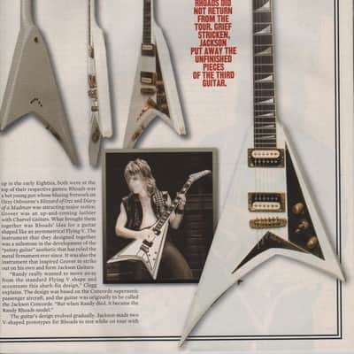 Jackson Randy Rhoads Prototype  1982 White With Brass Hardware $200K Or Best Offer image 2