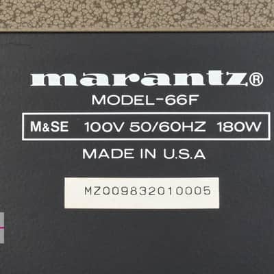 Marantz Model-66F console stereo  amplifier in Excellent Condition image 24