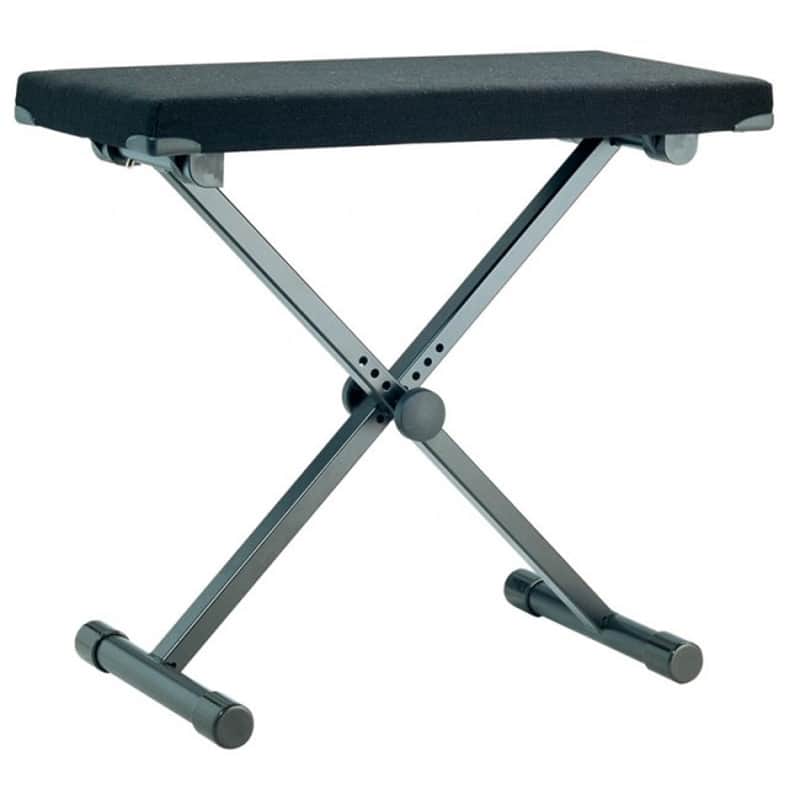 K&M 14076 -55 Keyboardbank Stoffsitz schwarz image 1