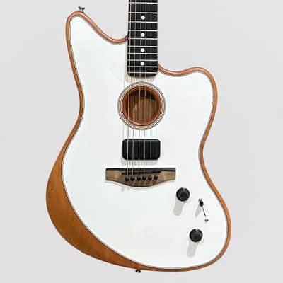 Fender American Acoustasonic Jazzmaster Acoustic-Electric Guitar - Arctic White image 1