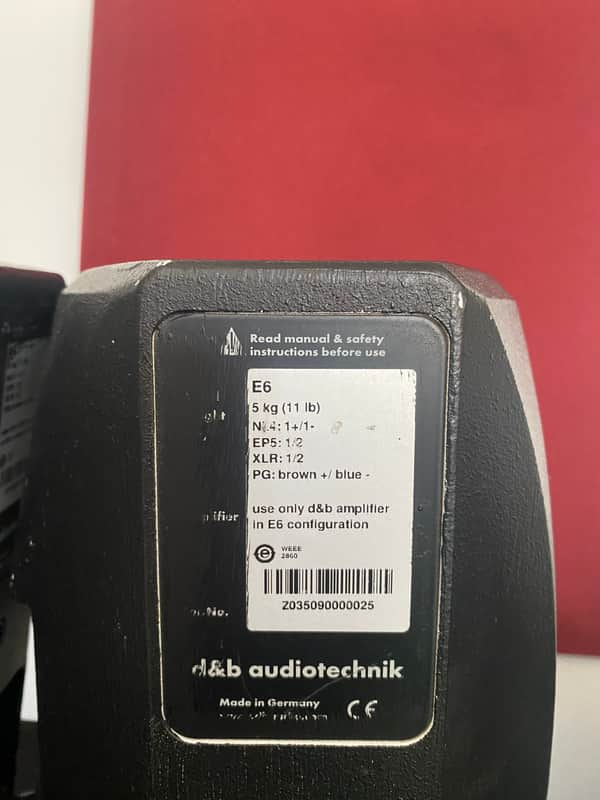 3 x D&b Audiotechnik E6 image 1