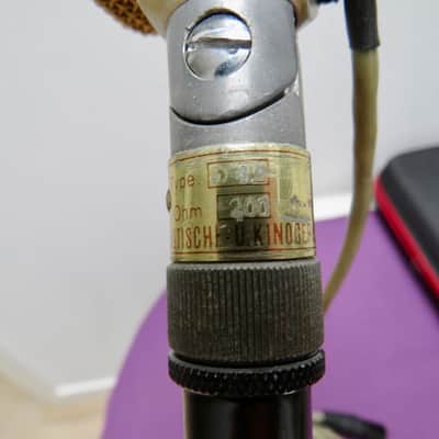 AKG D12 Cardioid Dynamic Microphone - 1960s - Gold/ Black image 8