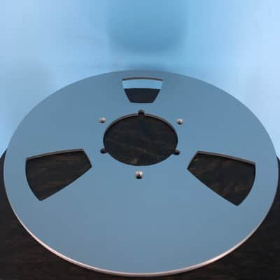 Burlington Recording 10.5" SILVER Aluminum NAB Metal Flanges with 1/4" Hardware image 2