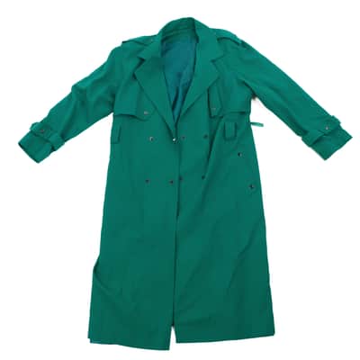 Green "M" Trenchcoat Size 5/6  Owned by Liars