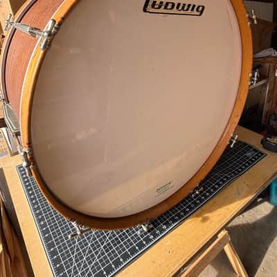 Leedy and Ludwig Concert / Symphony Bass Drum 1950-1954 - Mahogany and Maple Natural image 19