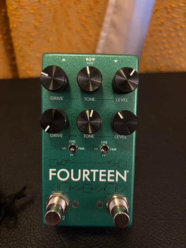 Fortin Amplification Fourteen Dual Boost / Overdrive 2025 - Present - Matte Green Sparkle image 1