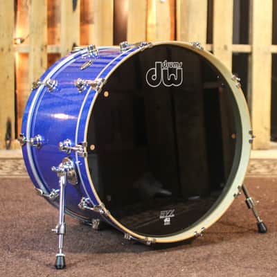 DW Performance Blue Sparkle Bass Drum - 14x22 image 1
