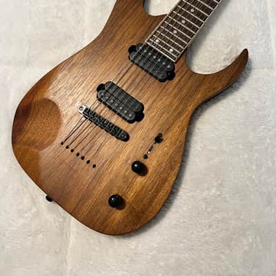 Custom Ibanez 7 String 25.5" Scale w/ Australian "Koa" aka Tasmanian Blackwood Body In Great Condition image 4