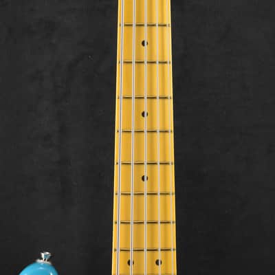 Fender American Professional II Precision Bass V Miami Blue Maple Fingerboard image 4
