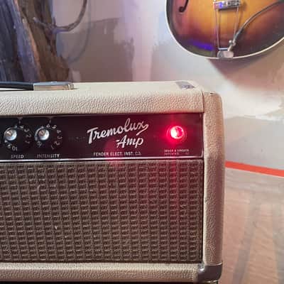 Fender Tremolux 2-Channel 35-Watt Head, 1964 Blonde Black Panel image 2