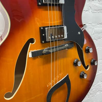 Hagstrom HJ800 Jazz Hollow Body - Cherry Sunburst image 11