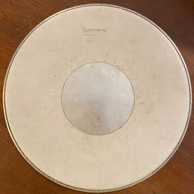 Ludwig 15” Weather Master Silver Dot Coated Drum Head 1970s image 1