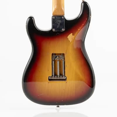 USED 1971 Fender Stratocaster with Rosewood Fretboard - Sunburst image 10