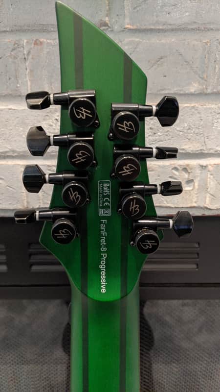 Harley Benton FanFret-8 NT Progressive QEB 2018 Green 8 String