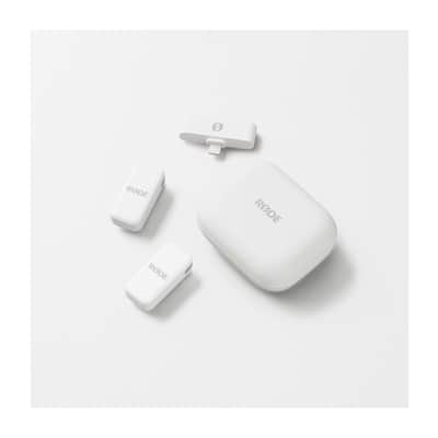 RDE Wireless Micro 2-Person Ultracompact Wireless Microphone System (White) image 4