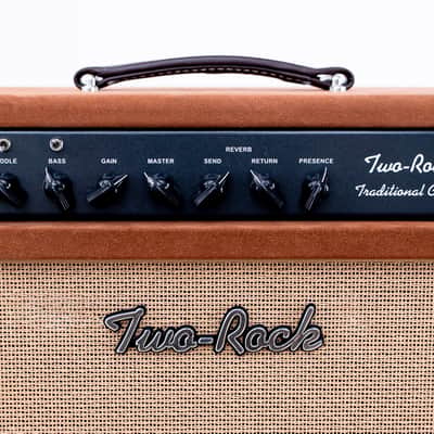 Two-Rock Traditional Clean 100/50 Tube Amp Head & 1x12 Cabinet, Tobacco Suede image 3