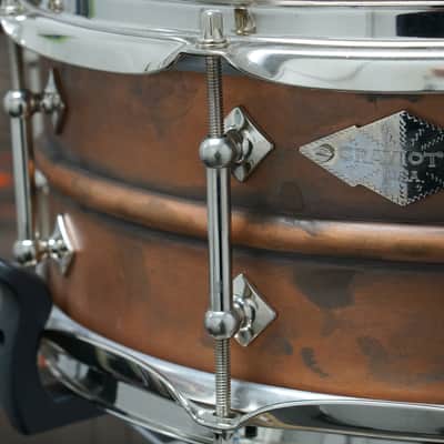 Craviotto 5.5x14" AK Masters Metal Copper Snare Drum - #8/50 image 3