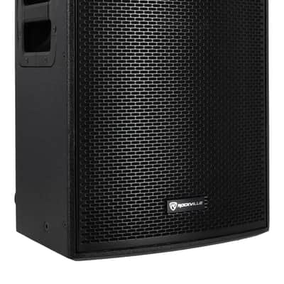 Rockville PLX12 12" Powered PA Speaker 3000w Peak/750w RMS, Plywood Enclosure image 1
