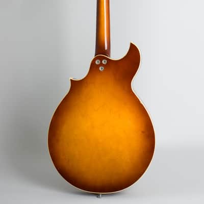 Harmony  H-35 Hollow Body Electric Mandolin (1968), ser. #2870H35, original black chipboard case. image 2