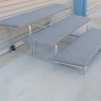 Wenger 6' x 18" Tourmaster 3 Step Grey Choral Choir Riser - 10 Avail - CAN SHIP! image 3