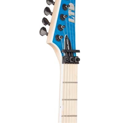 ESP LTD MH203QM Electric Guitar See Thru Blue image 4