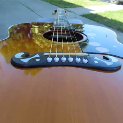 IBANEZ CONCORD 1975 SUNBURST 698-E J-200 JUMBO LAWSUIT PLAYER! image 10