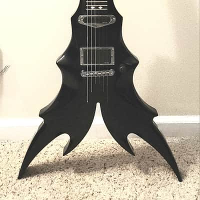 B.C. Rich DRACO Neck Thru 2008 - GLOSS BLACK Floyd Rose, Black h/w, EMGs, Wiring image 1