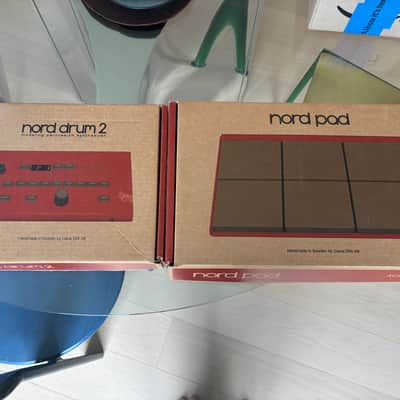 Nord Drum 2 6-Channel Modeling Percussion Synthesizer with Pad Controller 2014 - 2016 Red with Black Pads image 2
