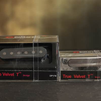 DiMarzio True Velvet T Set w/ Chrome Cover DP178 & DP177 Telecaster image 1