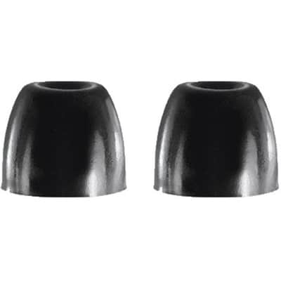 Shure EABKF1-10M | Medium Foam Sleeve Earbuds for SE Earphone Models Black, 1 PAIR image 1
