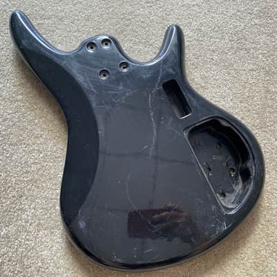 Black Left Handed 4 String Bass Basswood Body image 3