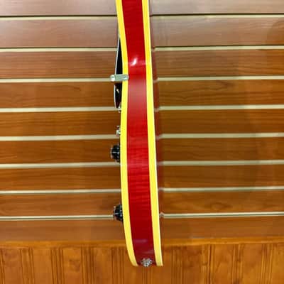 Heritage Custom Shop Core Collection H-535 Electric Guitar with Case, Trans Cherry — HRT-011113111 image 11