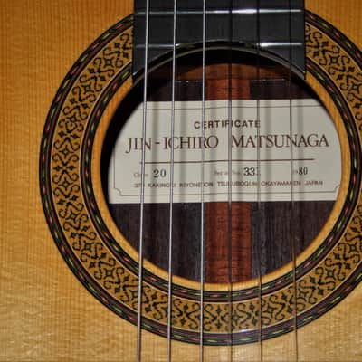 RARITY - JIN-ICHIRO MATSUNAGA No20 1980 - YAMAHA GC82 CLASS CLASSICAL CONCERT GUITAR - SPRUCE/BRAZILIAN ROSEWOOD image 5